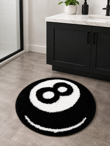 Hardy ball bath rug black - hardy,