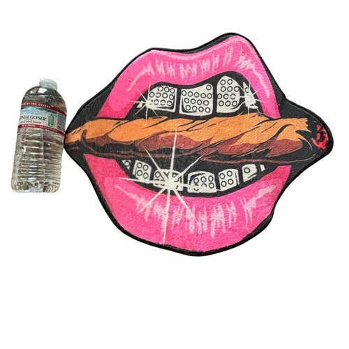 Pink grillz lips - pink, hip