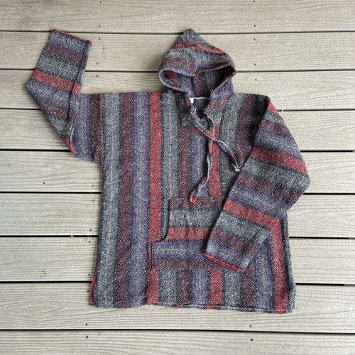 Y2k mexican baja rug sweater - y2k,