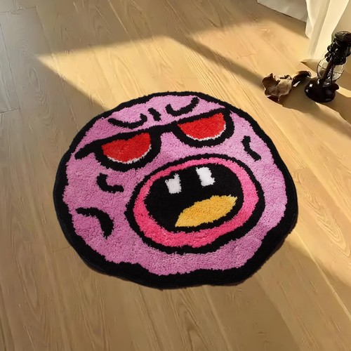 Cool face rug - -, trippy
