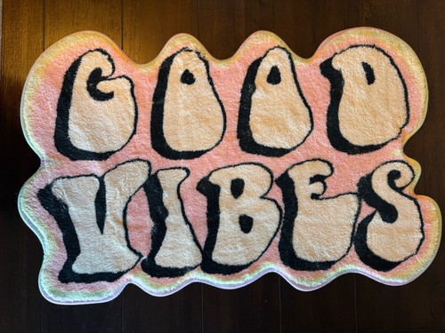 Good vibes carpet rug mat - good,