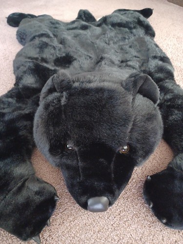 Chrisha playful plush bear rug - chrisha,