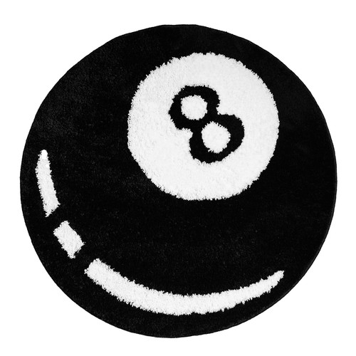 Ball rug inch - 8, white