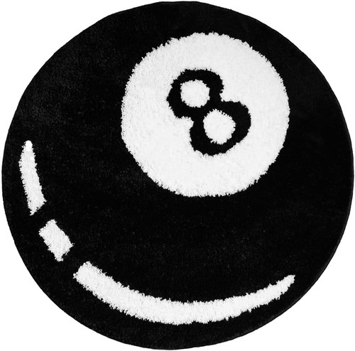 Ball rug inch white - 8,
