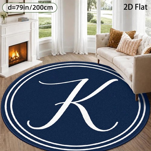 Flat round rugs elegant - 2d,