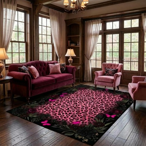 Gracesway 5x7 hot pink - 5x7, leopard