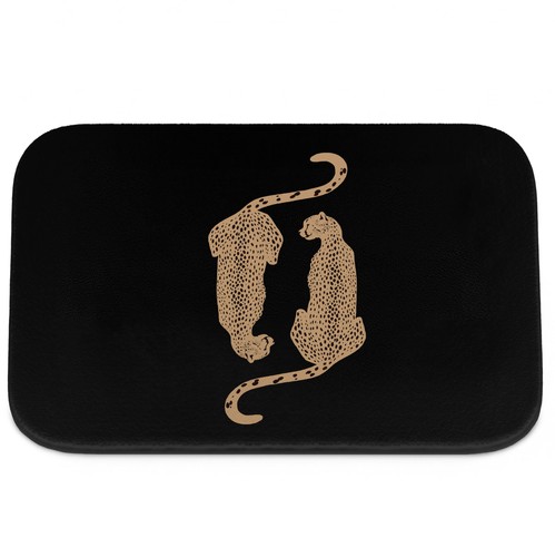 Leopard cheetah bath mat - bath,
