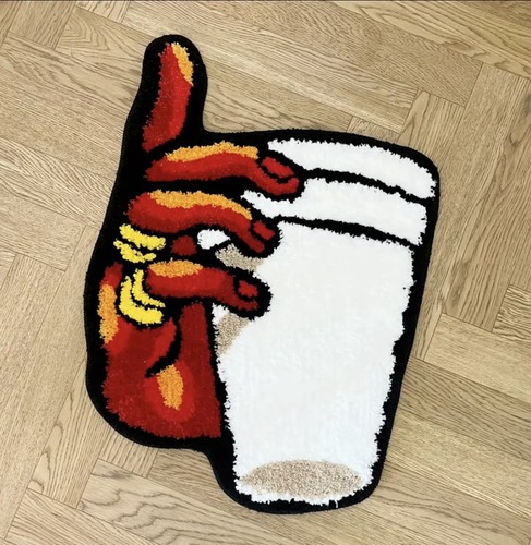 Custom graphic y2k tufted rug - y2k,