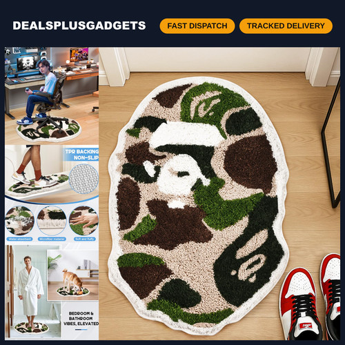 Camo hypebeast rug x20 - rug, 28"x20"